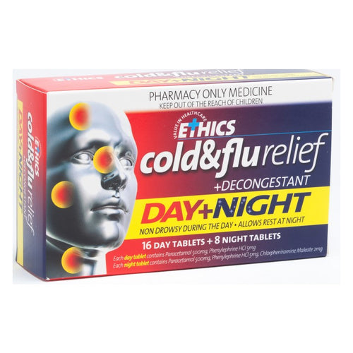 ETHICS Cold & Flu Relief + Decongestant Day + Night