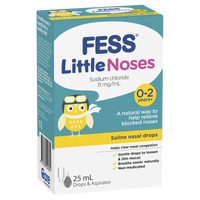 Fess Little Noses Saline Nasal Drops + Aspirator