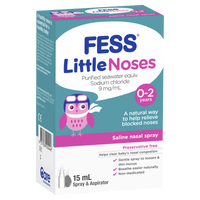 Fess Little Noses Saline Nasal Spray + Aspirator