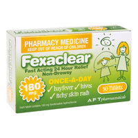 Fexaclear 180mg Fast Acting 24 Hour Relief