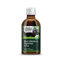 Gaia Herbs Black Elderberry NightTime Syrup