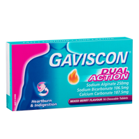 Gaviscon Dual Action Chewable Tablets - Mixed Berry