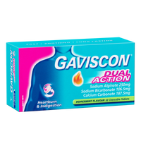 Gaviscon Dual Action Chewable Tablets - Peppermint