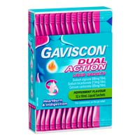 Gaviscon Dual Action Liquid Sachets - Peppermint