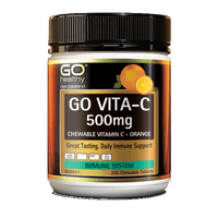 GO Healthy Go Vita-C 500mg Chewable Vitamin C - Orange