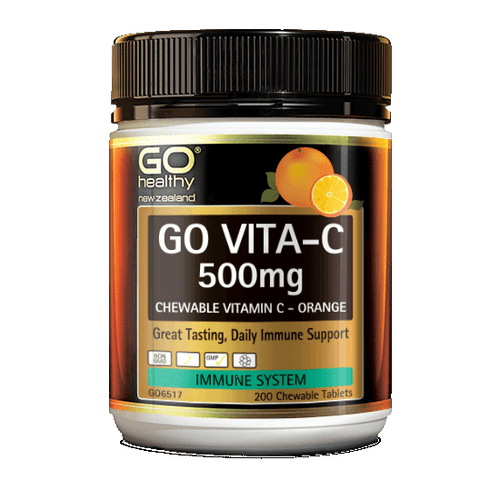 GO Healthy Go Vita-C 500mg Chewable Vitamin C - Orange