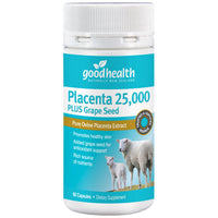 Good Health Placenta 25,000 PLUS Grape Seed