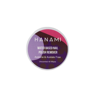 Hanami Water Based Nail Polish Remover Wipes - Unscented