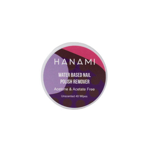 Hanami Water Based Nail Polish Remover Wipes - Unscented