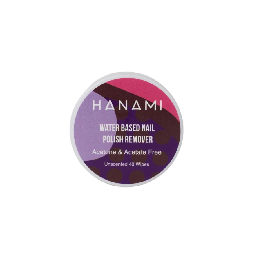 Hanami Water Based Nail Polish Remover Wipes - Unscented