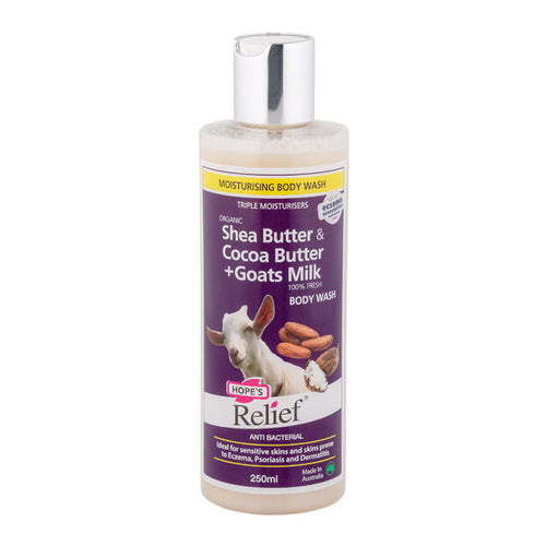 Hope's Relief Shea Butter & Cocoa Butter + Goats Milk Body Wash