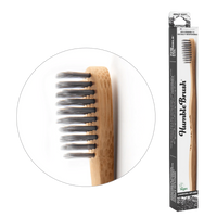 Humble Brush Adult Charcoal Infused Bamboo Toothbrush - Soft