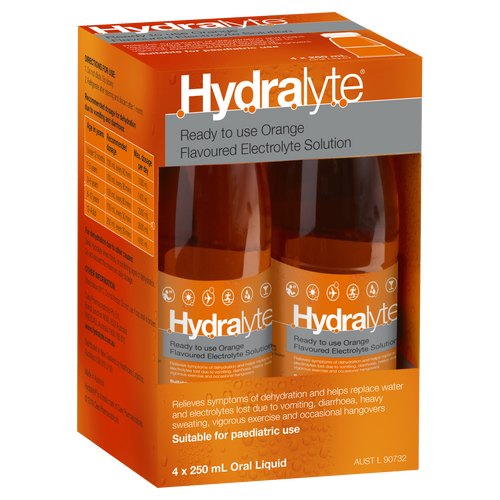 Hydralyte Ready to Use Electrolyte Solution - Orange Flavour