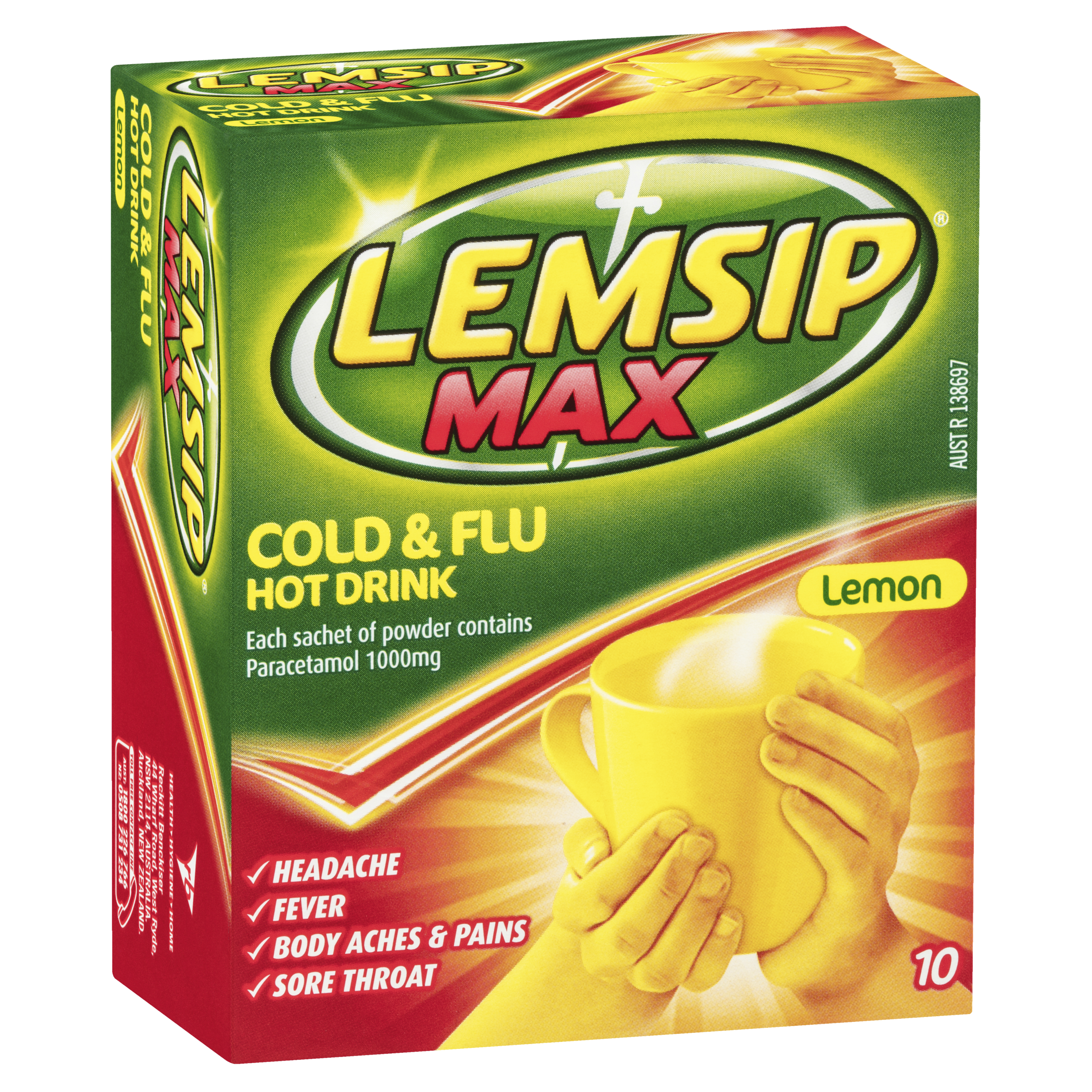 Lemsip Max Cold & Flu Hot Drink - Lemon Flavour