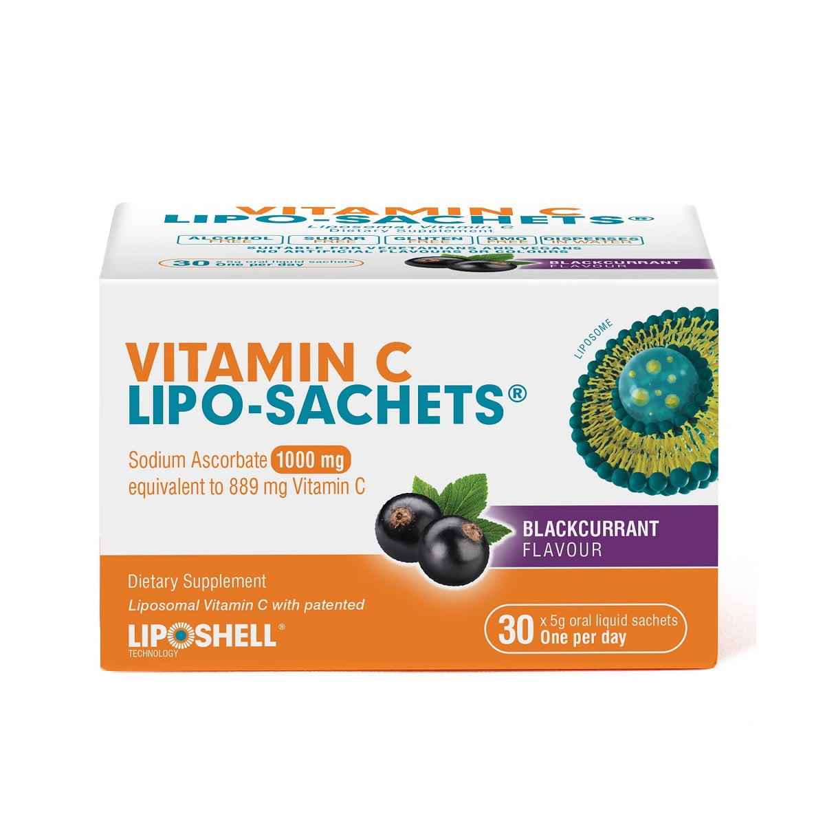 Vitamin C Lipo-Sachets Liposomal Vitamin C - Blackcurrant Flavour