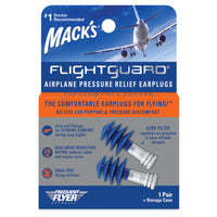 Mack's Flightguard Airplane Pressure Relief Ear Plugs