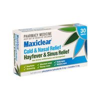 Maxiclear Cold & Nasal Relief, Hayfever & Sinus Relief