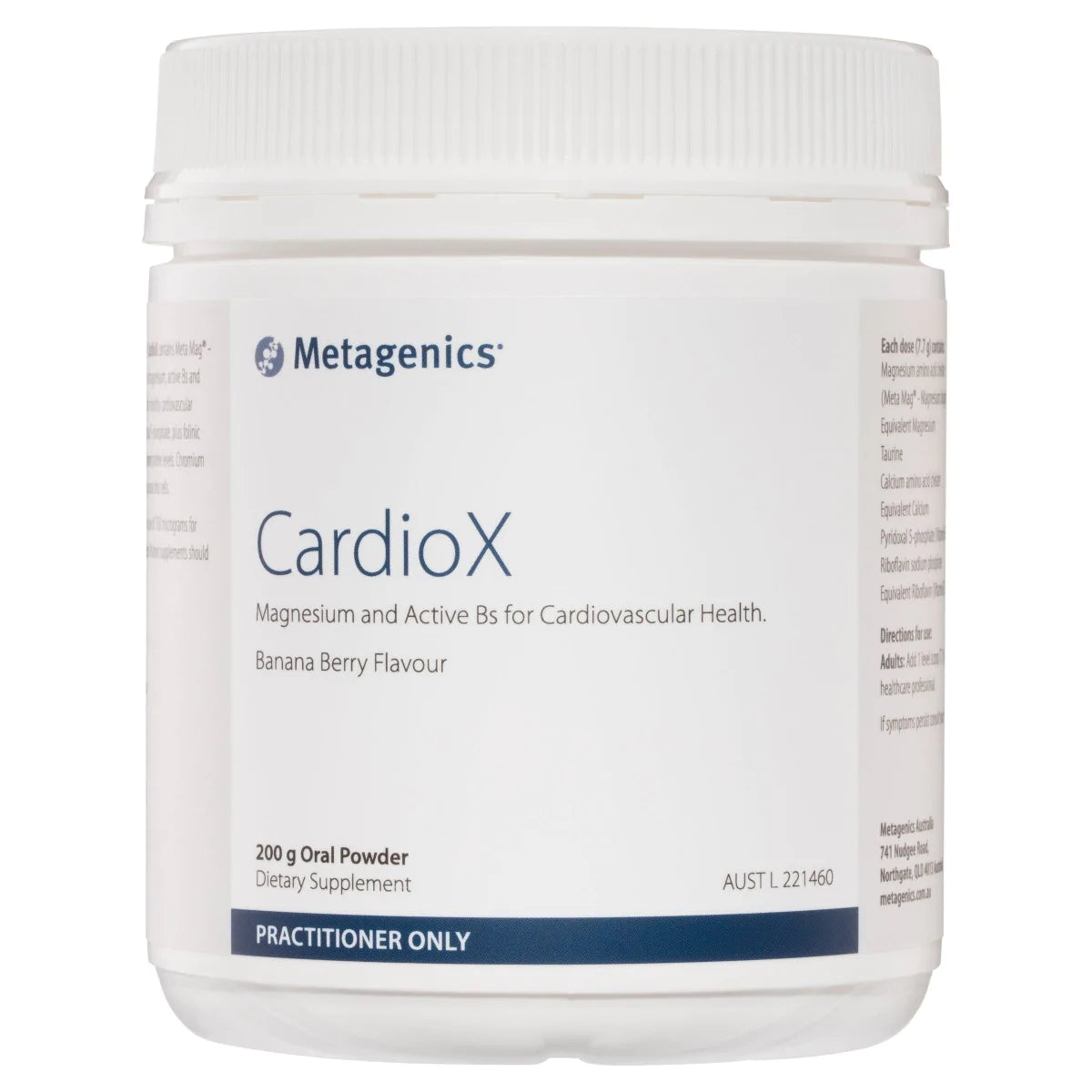 Metagenics CardioX Banana Berry Flavour