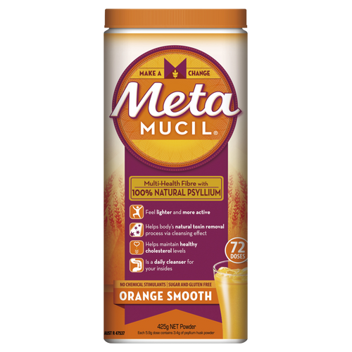 Metamucil Multi-Health Fibre with 100% Natural Psyllium - Orange Smooth