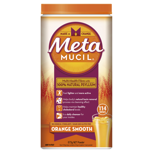 Metamucil Multi-Health Fibre with 100% Natural Psyllium - Orange Smooth