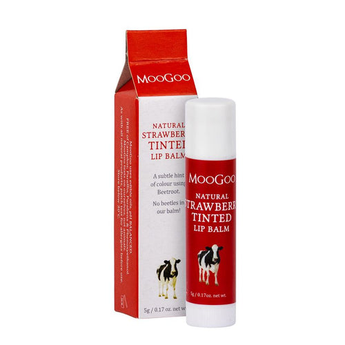 MooGoo Natural Strawberry Tinted Lip Balm