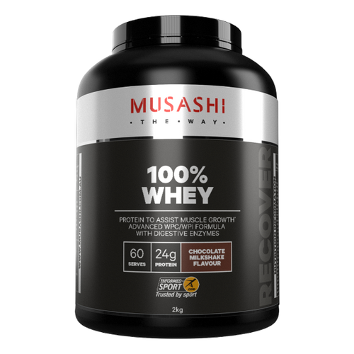 Musashi 100% Whey Protein Powder - Chocolate Milkshake Flavour