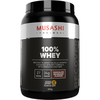 Musashi 100% Whey Protein Powder - Chocolate Milkshake Flavour