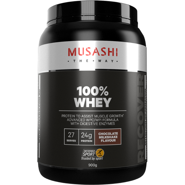 Musashi 100% Whey Protein Powder - Chocolate Milkshake Flavour