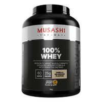 Musashi 100% Whey Protein Powder - Vanilla Milkshake Flavour