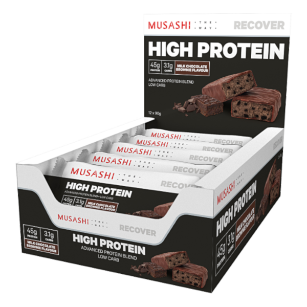 Musashi High Protein Bar - Milk Chocolate Brownie Flavour