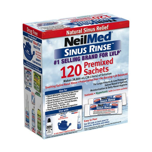 2 x NeilMed Sinus Rinse Pediatric Starter Kit Soothing Saline Nasal 30  Sachets