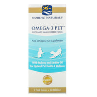 Nordic Naturals Omega-3 Pet Liquid For Cats and Small Breed Dogs