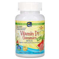 Nordic Naturals Vitamin D3 Gummies For Kids Wild Water Melon Splash