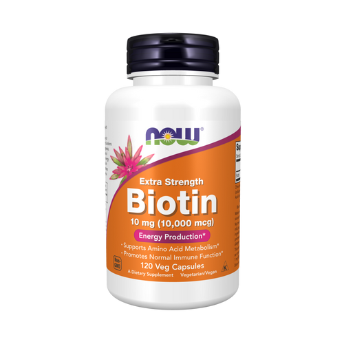NOW Foods Biotin 10mg (10,000mcg) Extra Strength