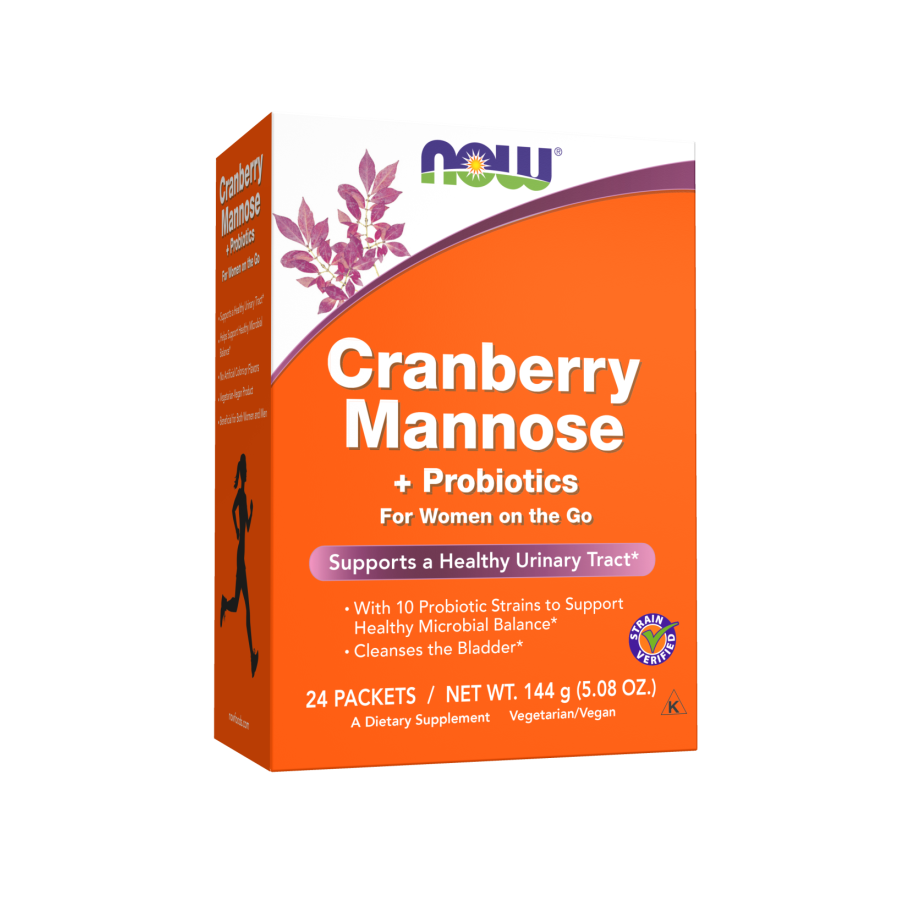 NOW Foods Cranberry Mannose + Probiotics