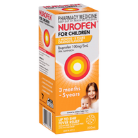 Nurofen for Children 3 Months - 5 Years Pain & Fever Relief - Orange Flavour