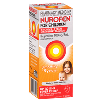 Nurofen for Children 3 Months - 5 Years Pain & Fever Relief - Strawberry Flavour