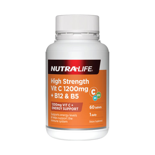 Nutra-Life High Strength Vit C 1200mg + B12 & B5