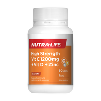 Nutra-Life High Strength Vit C 1200mg + Vit D + Zinc