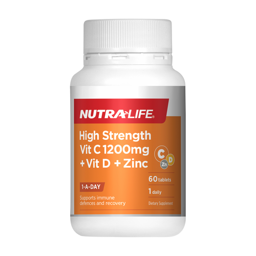 Nutra-Life High Strength Vit C 1200mg + Vit D + Zinc