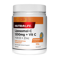 Nutra-Life Liposomal-C 1200mg Vit C + D + Zinc Powder