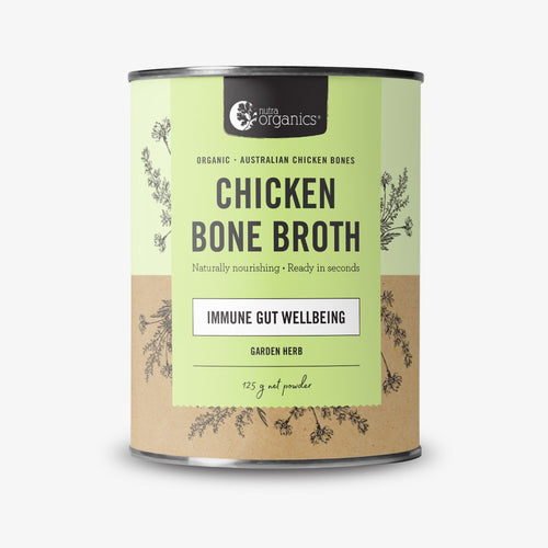 Nutra Organics Chicken Bone Broth Garden Herb Flavour