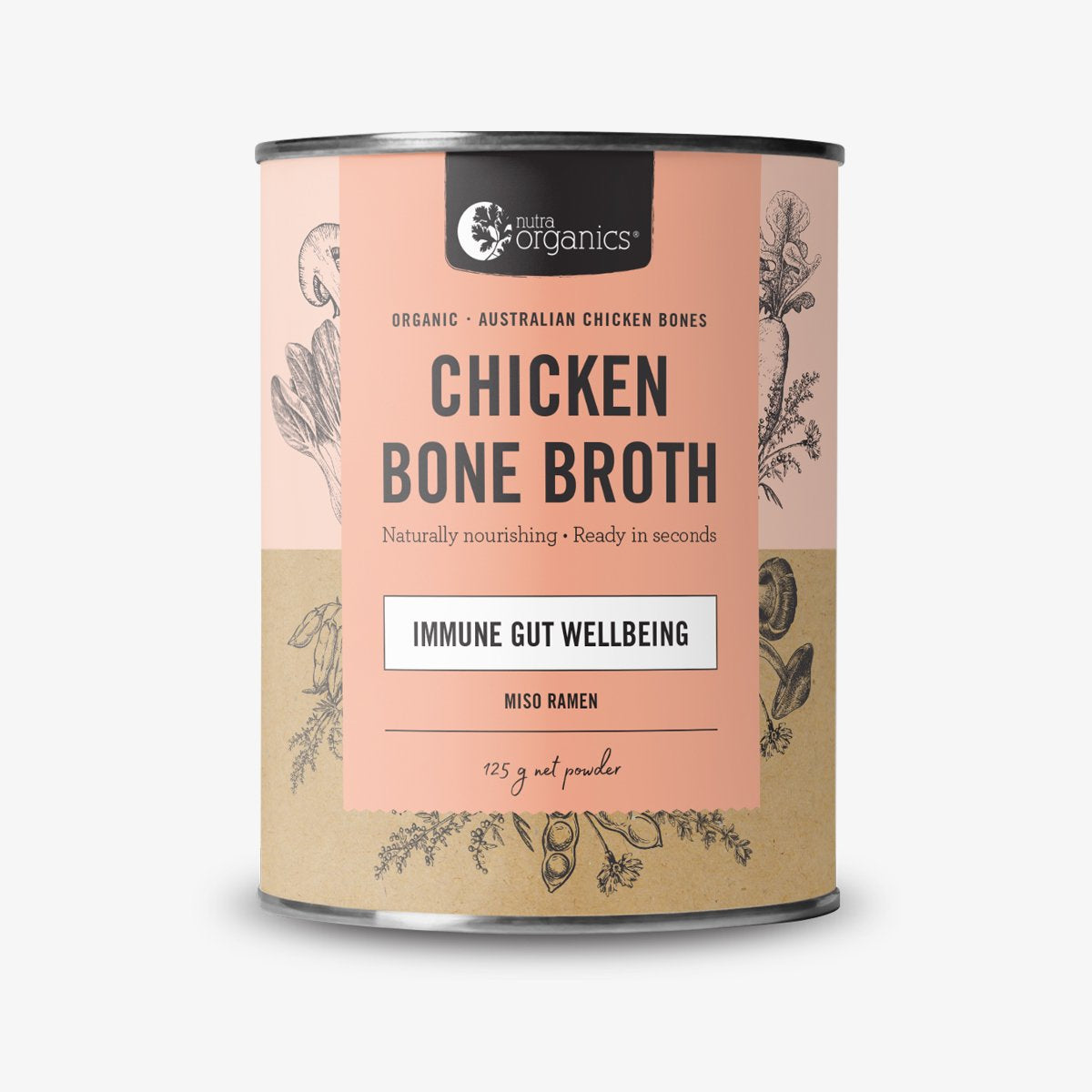 Nutra Organics Chicken Bone Broth Miso Ramen Flavour
