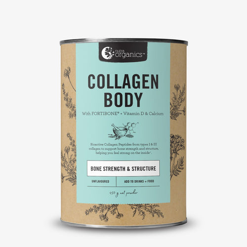 Nutra Organics Collagen Body with Fortibone + Vitamin D & Calcium - Unflavoured