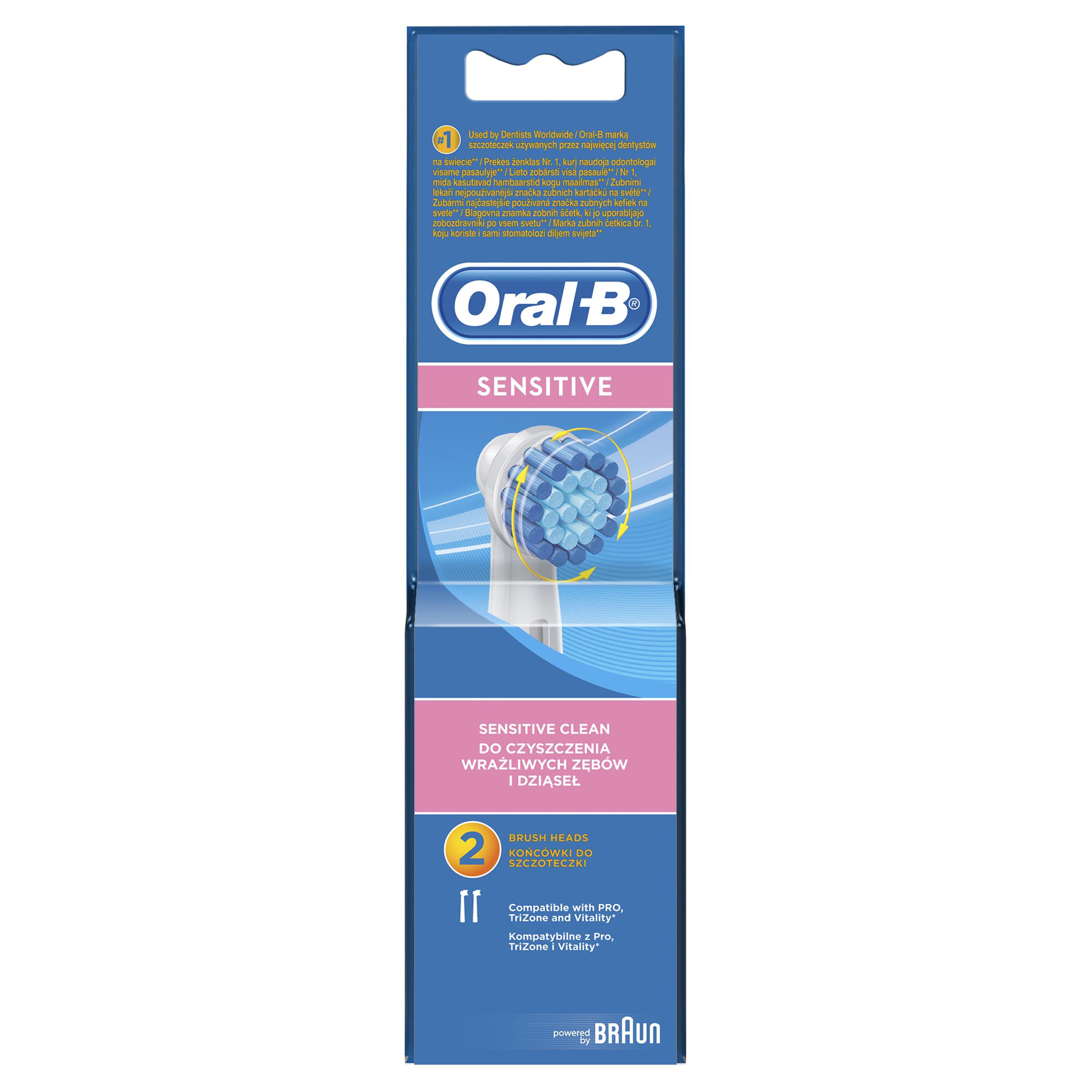 OralB Sensitive Clean Replacement Brush Heads Net Pharmacy