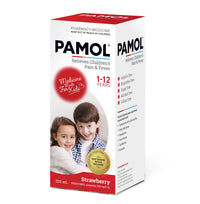 Pamol Children's Pain & Fever Relief Strawberry Flavour