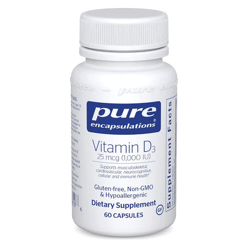 Pure Encapsulations Vitamin D3 25mcg (1,000 IU)