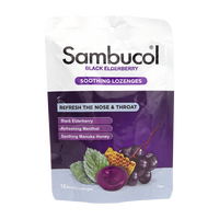 Sambucol Soothing Lozenges - Menthol