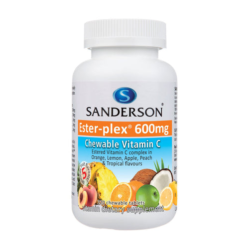 Sanderson Ester-plex 600mg Chewable Vitamin C - Fruit Assorted