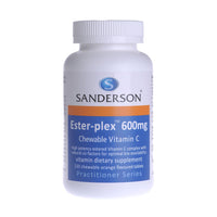 Sanderson Ester-plex 600mg Chewable Vitamin C - Orange Flavoured